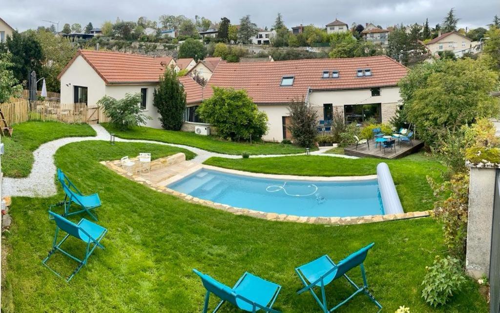 Proche Centre Ville, Gite 4 Etoiles Avec Piscine Dijon Exteriör bild